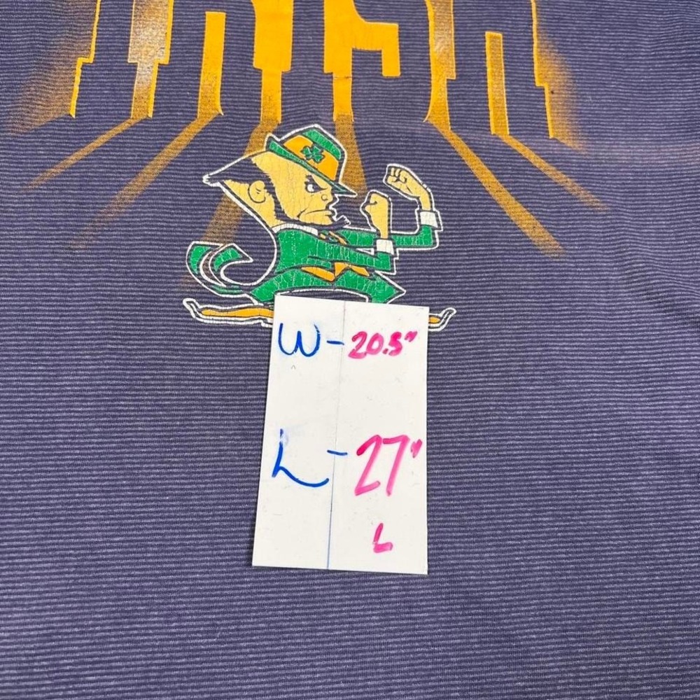 Vintage 1980s Notre Dame Fighting Irish T-Shirt - Picture 7 of 7